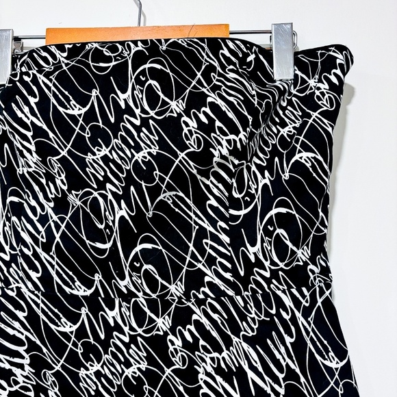 SPENSER JEREMY Black and white strapless dress - Picture 3 of 6